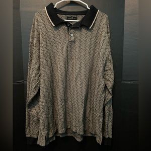 Haggar Golf Long Sleeve Collard Polo Men’s Sz XXL